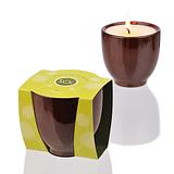 Peppermint and lime candle